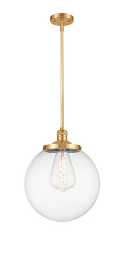 Franklin Restoration LED Pendant in Satin Gold (405|201S-SG-G202-14-LED)