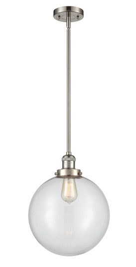 Franklin Restoration One Light Mini Pendant in Brushed Satin Nickel (405|201S-SN-G202-12) Franklin Restoration One Light Mini Pendant in Brushed Satin Nickel (405|201S-SN-G202-12)