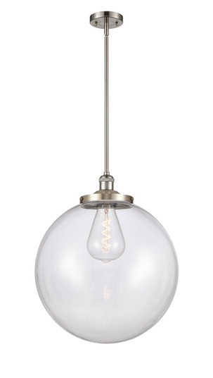Franklin Restoration One Light Pendant in Brushed Satin Nickel (405|201S-SN-G202-18) Franklin Restoration One Light Pendant in Brushed Satin Nickel (405|201S-SN-G202-18)
