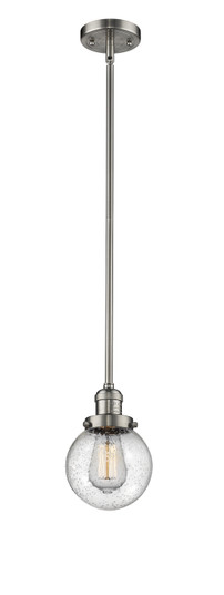 Franklin Restoration LED Mini Pendant in Brushed Satin Nickel (405|201S-SN-G204-6-LED)
