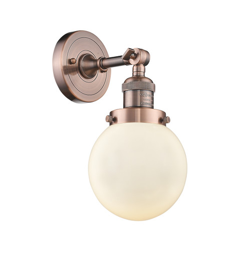 Franklin Restoration LED Wall Sconce in Antique Copper (405|203-AC-G201-6-LED)