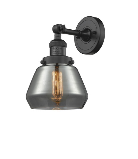 Franklin Restoration One Light Wall Sconce in Matte Black (405|203-BK-G173)