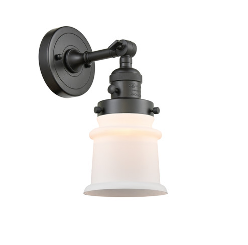 Franklin Restoration One Light Wall Sconce in Oil Rubbed Bronze (405|203SW-OB-G181S)