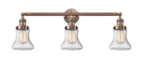 Franklin Restoration Three Light Bath Vanity in Antique Copper (405|205-AC-G194)