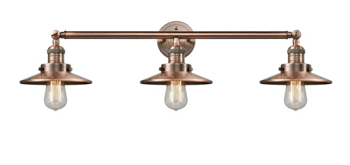 Franklin Restoration Three Light Bath Vanity in Antique Copper (405|205-AC-M3)