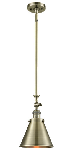 Franklin Restoration One Light Mini Pendant in Antique Brass (405|206-AB-M13-AB)