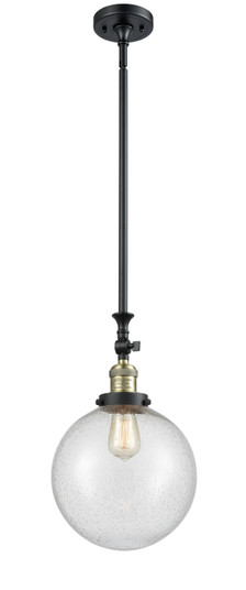 Franklin Restoration One Light Mini Pendant in Black Antique Brass (405|206-BAB-G204-10)