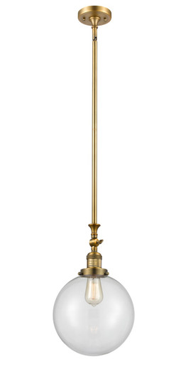 Franklin Restoration LED Mini Pendant in Brushed Brass (405|206-BB-G202-10-LED)