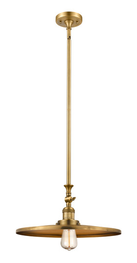 Franklin Restoration LED Mini Pendant in Brushed Brass (405|206-BB-MFR-BB-16-LED)