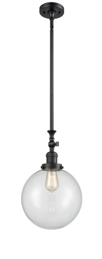 Franklin Restoration One Light Mini Pendant in Matte Black (405|206-BK-G202-10) Franklin Restoration One Light Mini Pendant in Matte Black (405|206-BK-G202-10)