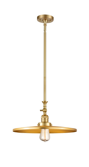 Franklin Restoration One Light Mini Pendant in Satin Gold (405|206-SG-MFR-SG-16)