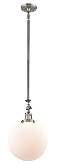 Franklin Restoration LED Mini Pendant in Brushed Satin Nickel (405|206-SN-G201-10-LED)