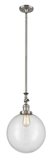 Franklin Restoration One Light Mini Pendant in Brushed Satin Nickel (405|206-SN-G202-12) Franklin Restoration One Light Mini Pendant in Brushed Satin Nickel (405|206-SN-G202-12)
