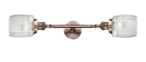 Franklin Restoration Two Light Bath Vanity in Antique Copper (405|208L-AC-G302)