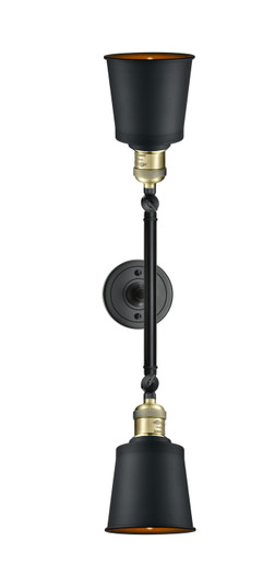 Franklin Restoration LED Bath Vanity in Black Antique Brass (405|208L-BAB-M9-BK) Franklin Restoration LED Bath Vanity in Black Antique Brass (405|208L-BAB-M9-BK)