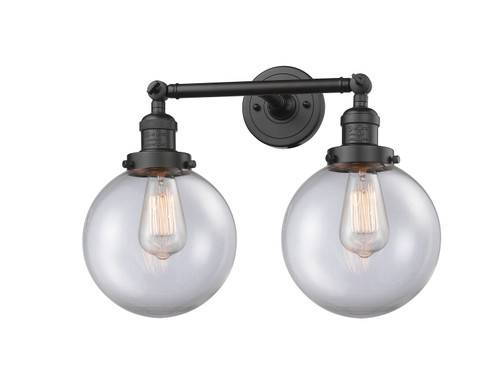 Franklin Restoration Two Light Bath Vanity in Oil Rubbed Bronze (405|208-OB-G202-8)