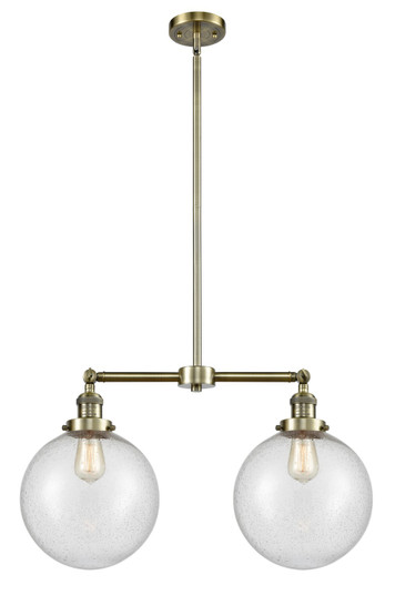 Franklin Restoration LED Island Pendant in Antique Brass (405|209-AB-G204-10-LED)