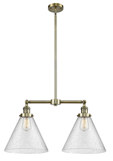 Franklin Restoration LED Island Pendant in Antique Brass (405|209-AB-G44-L)