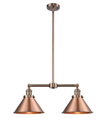 Franklin Restoration Two Light Island Pendant in Antique Copper (405|209-AC-M10-AC)