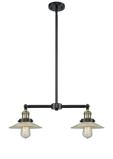 Franklin Restoration Two Light Island Pendant in Black Antique Brass (405|209-BAB-G2)