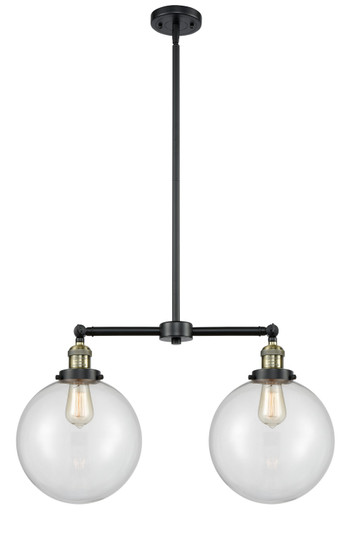 Franklin Restoration LED Island Pendant in Black Antique Brass (405|209-BAB-G202-10-LED)
