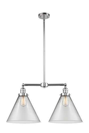 Franklin Restoration Two Light Island Pendant in Polished Chrome (405|209-PC-G42-L)