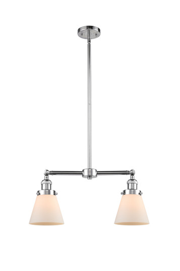 Franklin Restoration Two Light Island Pendant in Polished Chrome (405|209-PC-G61)