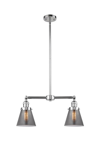 Franklin Restoration Two Light Island Pendant in Polished Chrome (405|209-PC-G63)