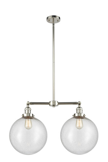 Franklin Restoration LED Island Pendant in Polished Nickel (405|209-PN-G204-12-LED)