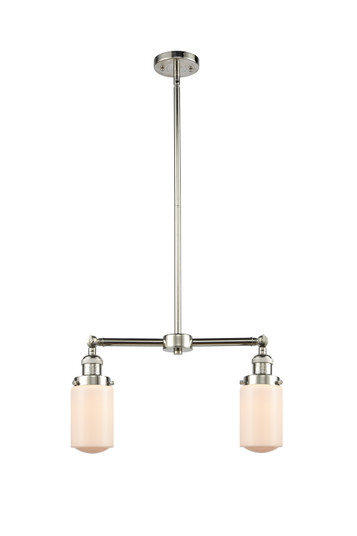 Franklin Restoration Two Light Island Pendant in Polished Nickel (405|209-PN-G311) Franklin Restoration Two Light Island Pendant in Polished Nickel (405|209-PN-G311)