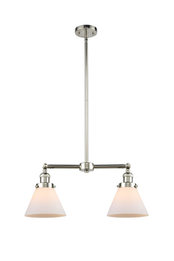 Franklin Restoration Two Light Island Pendant in Polished Nickel (405|209-PN-G41)