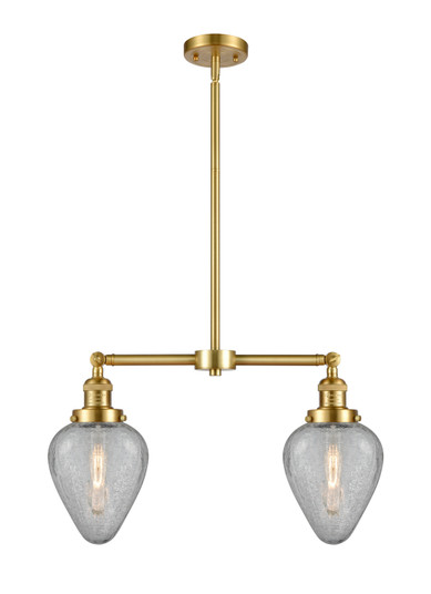 Franklin Restoration LED Island Pendant in Satin Gold (405|209-SG-G165-LED)