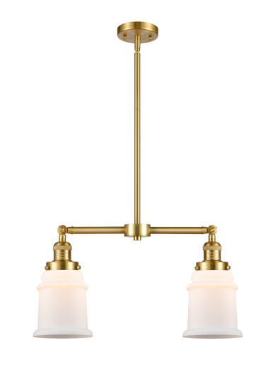 Franklin Restoration LED Island Pendant in Satin Gold (405|209-SG-G181-LED)