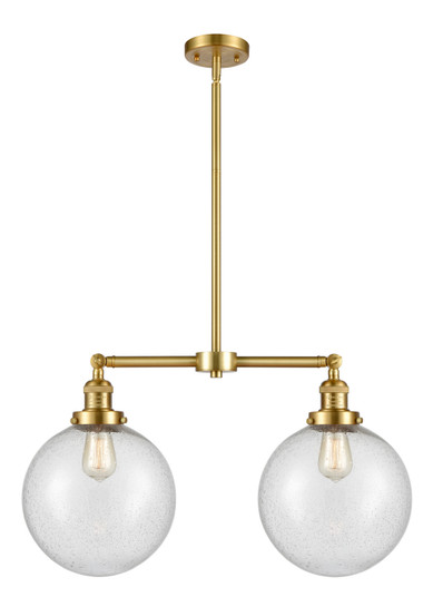 Franklin Restoration LED Island Pendant in Satin Gold (405|209-SG-G204-10-LED)