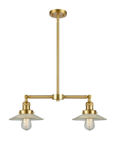 Franklin Restoration LED Island Pendant in Satin Gold (405|209-SG-G2-LED)