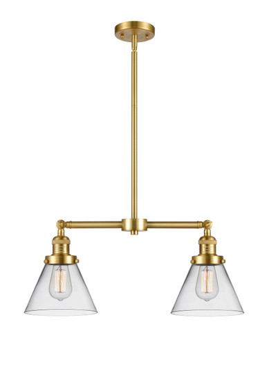 Franklin Restoration LED Island Pendant in Satin Gold (405|209-SG-G42-LED)