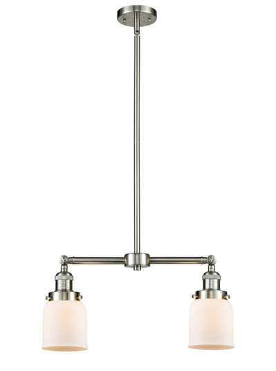 Franklin Restoration Two Light Island Pendant in Brushed Satin Nickel (405|209-SN-G51)