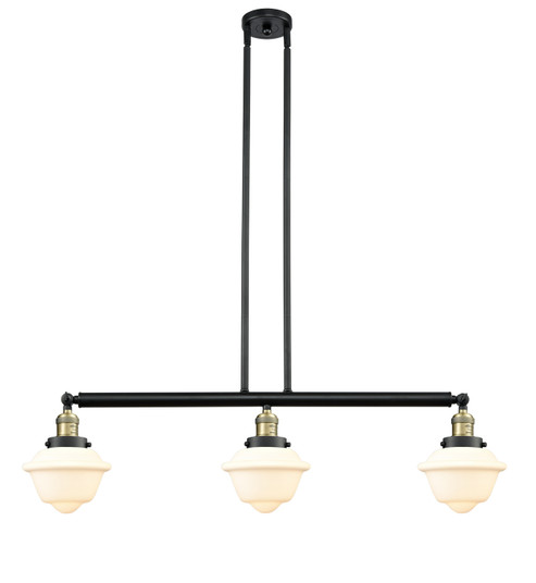 Franklin Restoration Three Light Island Pendant in Black Antique Brass (405|213-BAB-G531)