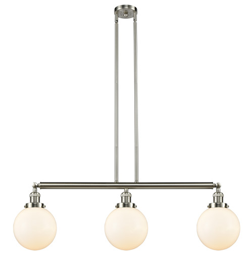 Franklin Restoration LED Island Pendant in Brushed Satin Nickel (405|213-SN-G201-8-LED)
