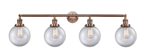Franklin Restoration Four Light Bath Vanity in Antique Copper (405|215-AC-G202-8)