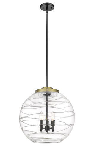 Ballston Three Light Pendant in Black Antique Brass (405|221-3S-BAB-G1213-18)