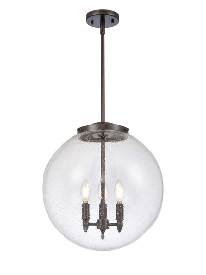 Franklin Restoration Three Light Pendant in Oil Rubbed Bronze (405|221-3S-OB-G204-16)