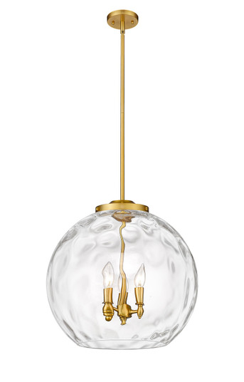 Ballston Three Light Pendant in Satin Gold (405|221-3S-SG-G1215-18)