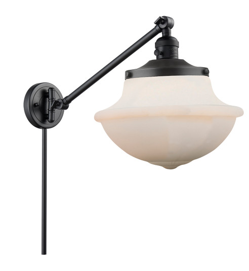 Franklin Restoration One Light Swing Arm Lamp in Matte Black (405|237-BK-G541)