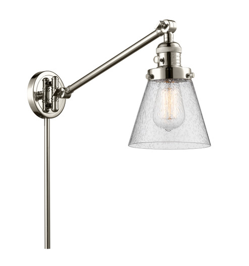 Franklin Restoration One Light Swing Arm Lamp in Polished Nickel (405|237-PN-G64)