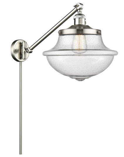 Franklin Restoration One Light Swing Arm Lamp in Brushed Satin Nickel (405|237-SN-G544)