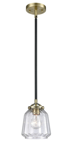 Nouveau LED Mini Pendant in Black Antique Brass (405|284-1S-BAB-G142-LED)