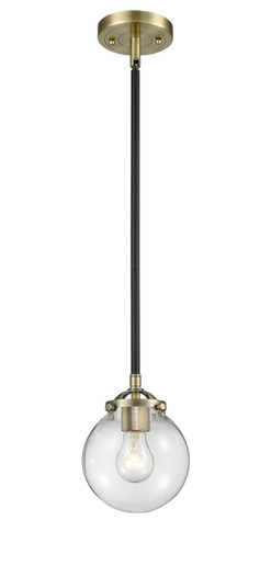 Nouveau LED Mini Pendant in Black Antique Brass (405|284-1S-BAB-G202-6-LED)