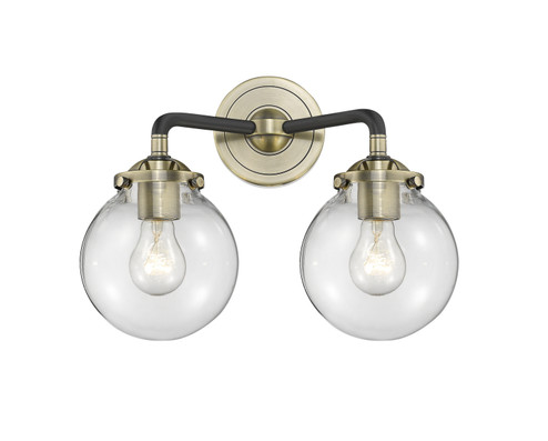 Nouveau LED Bath Vanity in Black Antique Brass (405|284-2W-BAB-G202-6-LED)