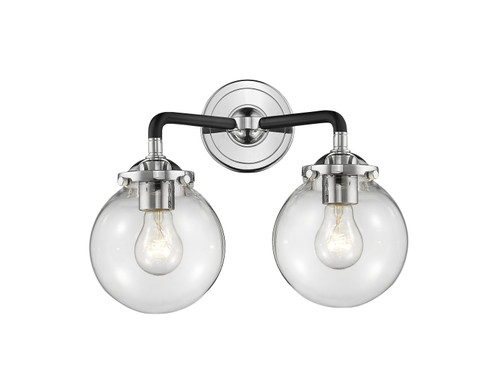 Nouveau Two Light Bath Vanity in Black Polished Nickel (405|284-2W-BPN-G202-6)